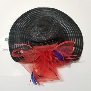 NWT August Hats Women's Adjustable Sun Hat Black